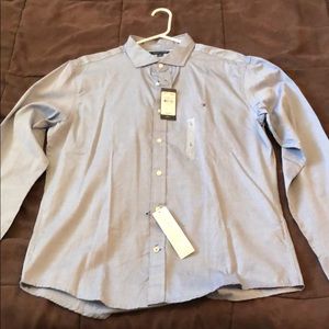 Light blue Tommy Hilfiger long sleeve button up